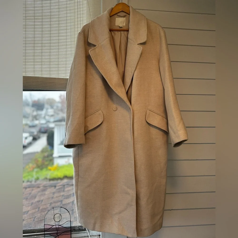 H&M Cream Trench Coat for Women - Picture 2 of 7